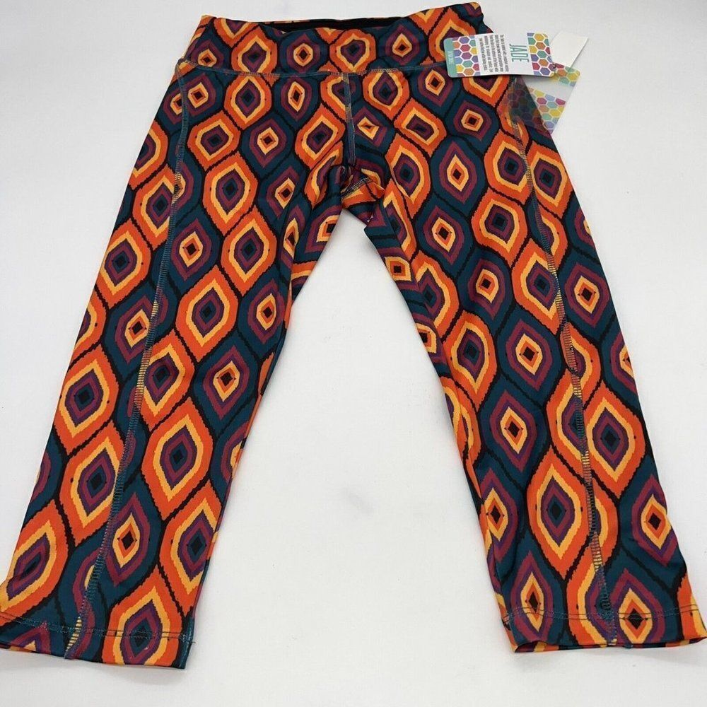 Lularoe Jade simply comfortable diamond crop leggings XS NWT
